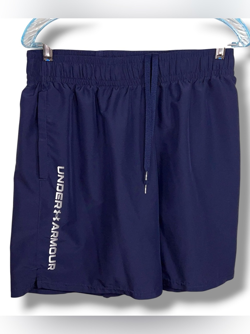 Large Under Armour *read Listing Navy Blue Athletic Shorts Activewear Loungewear